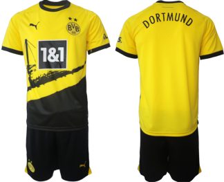 Fußballtrikot Herren Sale Borussia Dortmund BVB Heimtrikot 2023-24 Trikotsatz Kit