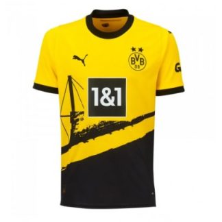 Günstig Fußballtrikots Herren Borussia Dortmund Heimtrikots 2023-24 Kurzarm gelb schwarz