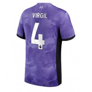 Günstig Fußballtrikots Liverpool 3rd trikot 2023-24 Kurzarm mit Aufdruck Virgil van Dijk 4