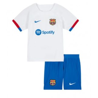 Günstig Trikots Bestellen Kinder FC Barcelona Auswärtstrikot 2023-24 Kurzarm + Kurze Hosen