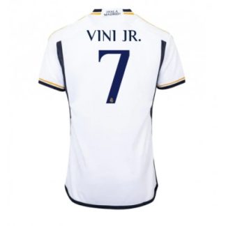 Günstig Trikots Real Madrid Heimtrikot 2023-24 Kurzarm mit Aufdruck Vinicius Junior 7
